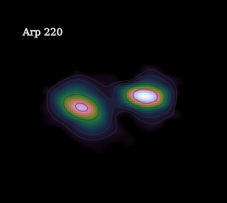 Radio model image of Arp 220